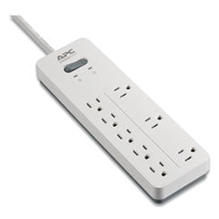 Home Office SurgeArrest Power Surge Protector, 8 AC Outlets, 6 ft Cord, 2,160 J, White