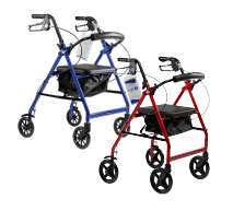 DynaGo Quad 8 Rollator - 7.5" - Aluminum - 1pc/cs