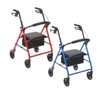 DynaGo Advantage - Steel Rollator with 6" Wheels - Red - 1pc/cs