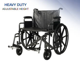 DynaRide HeavyDuty Wheelchair 22" Detachable Desk Arm ELR - 22" W - 18" D - Black/Silver - 1pc/cs