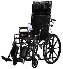 DynaRide Reclining Wheelchair 16" Detachable Desk Arm ELR - 16" W - 17" D - Black/Silver - 1pc/cs