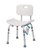 Deluxe Shower Chair-4pk - White - 1pc/box,4box/cs