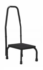 Foot Stool with Handle - Steel/Black - 1pc/cs