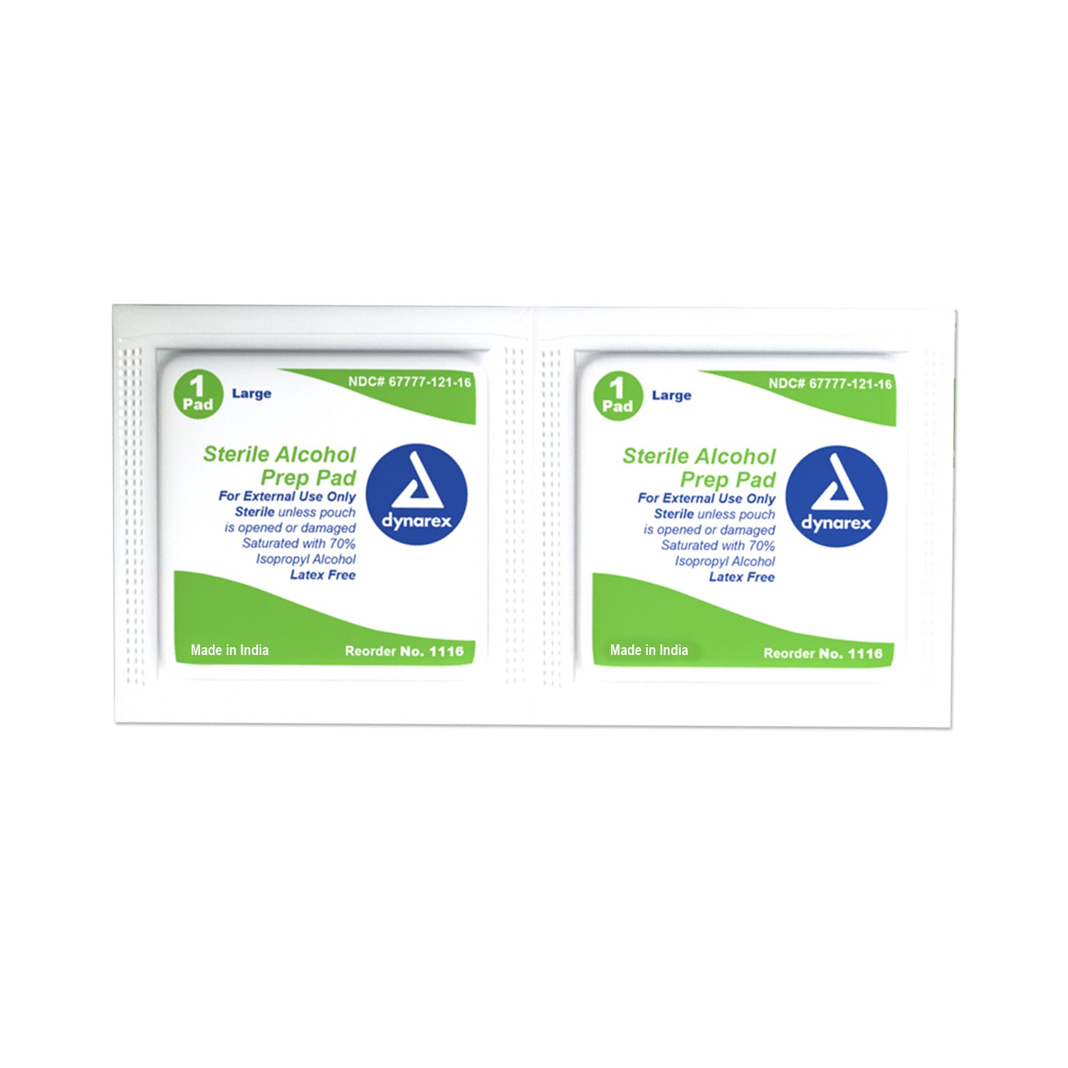 Alcohol Prep Pad Sterile - Large - 10/100/cs