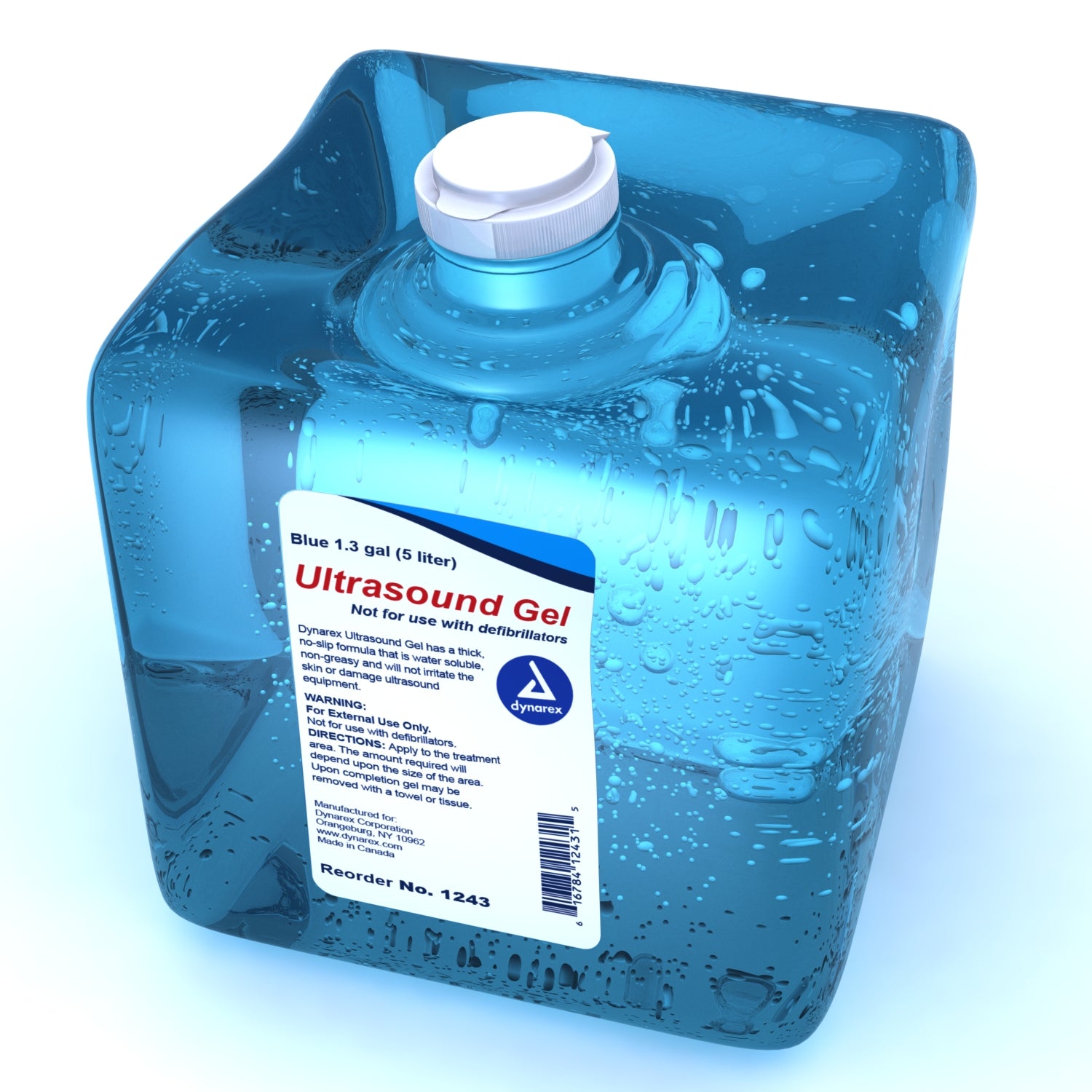 Ultrasound Gel - 1.3 gal (5 liters) Blue - 4/cs