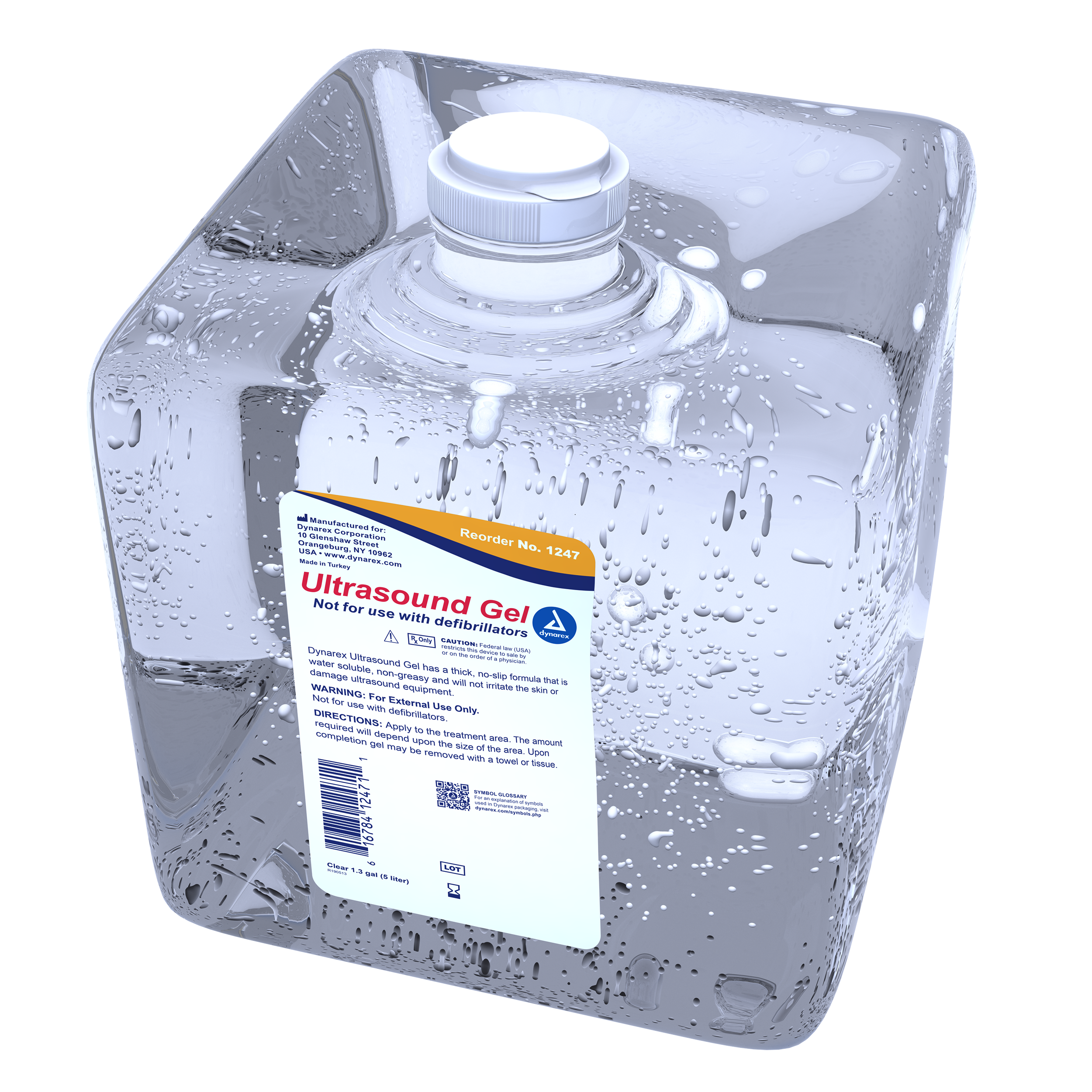 Ultrasound Gel - 1.3 gal (5 liters) Clear - 4/cs