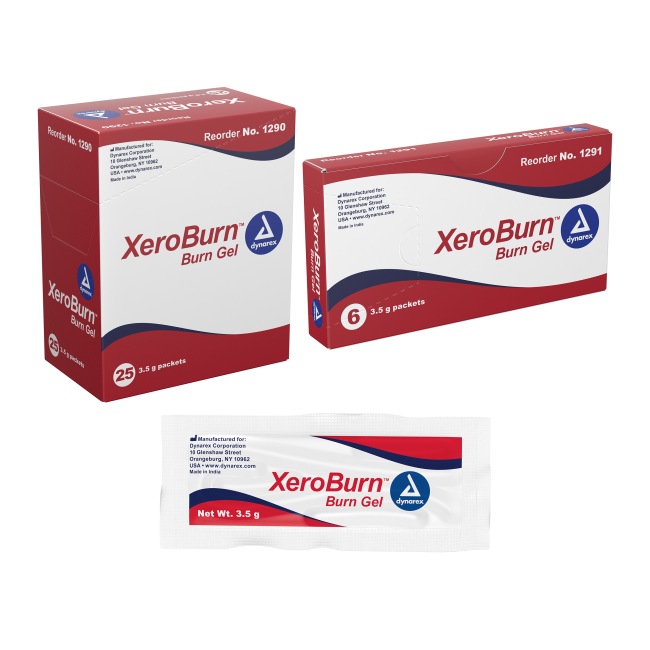 XeroBurn Burn Gel - 3.5g packet - 24/25/cs