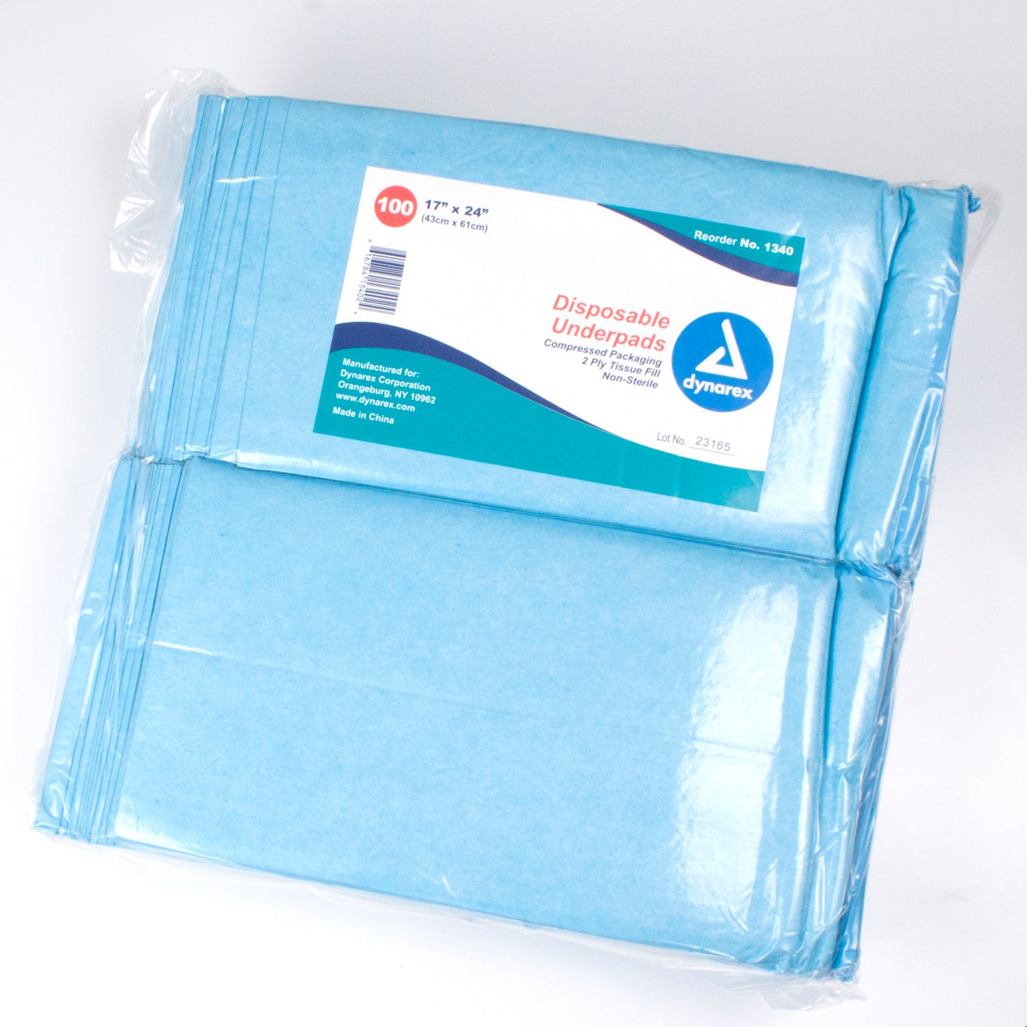 Disposable Underpads - 17 x 24 - Tissue Fill (2 ply) - 3/100/cs