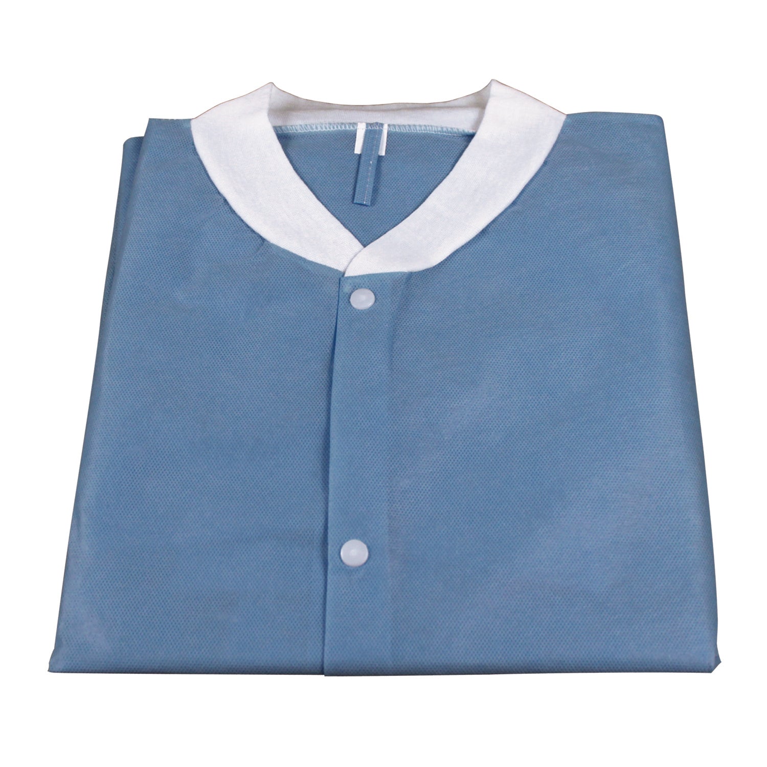 Lab Coat without Pockets - Blue - Large - 3bags/10pcs/cs