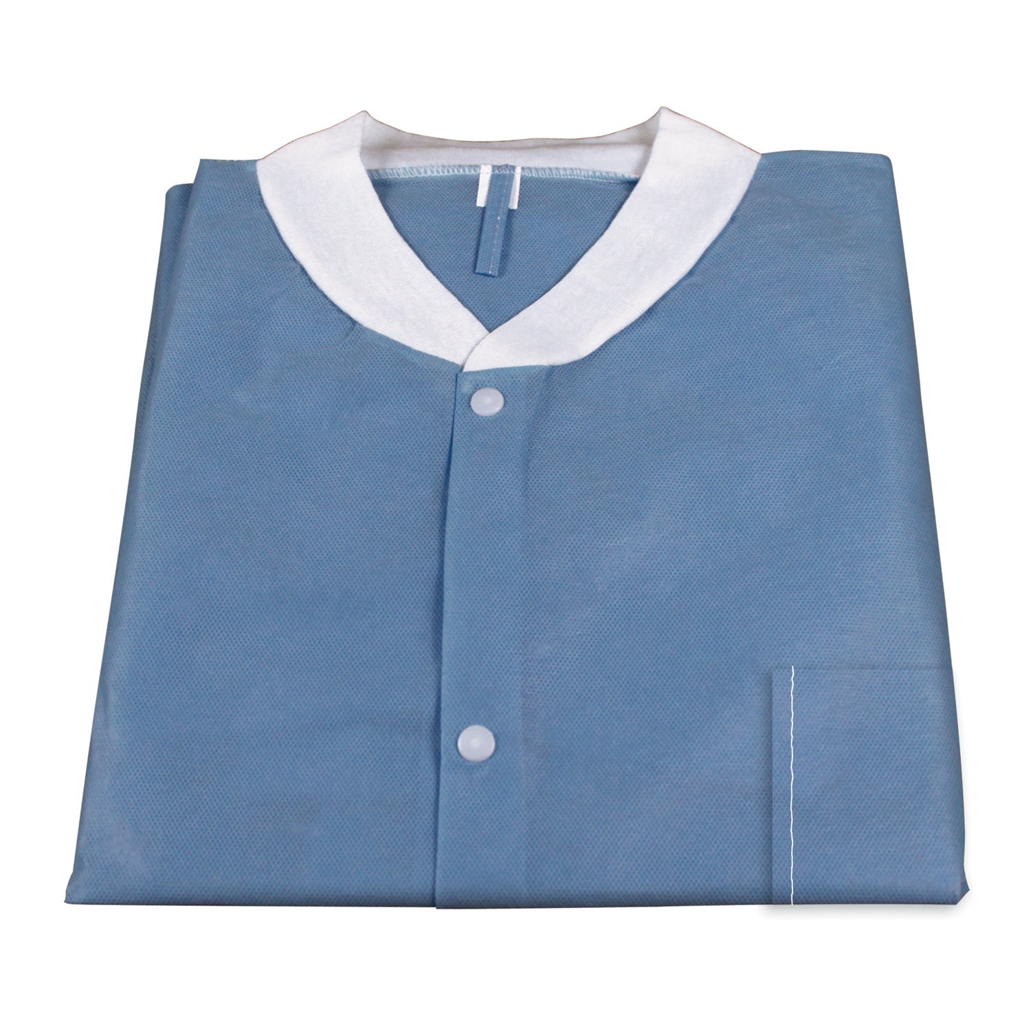 Labjacket with Pockets - Blue - Medium - 3bags/10pcs/cs