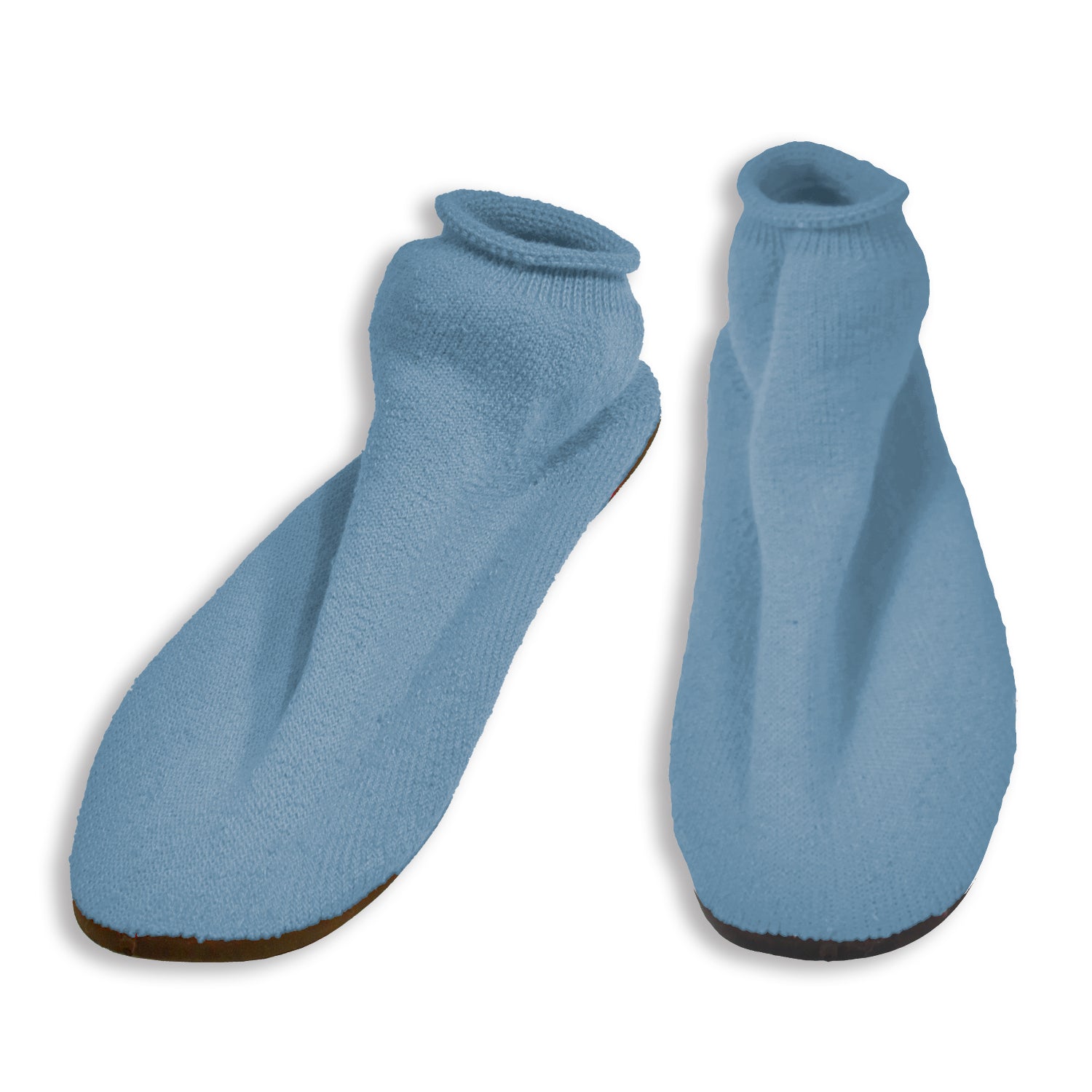 Non Skid Slippers - Medium - Sky Blue - 12/cs