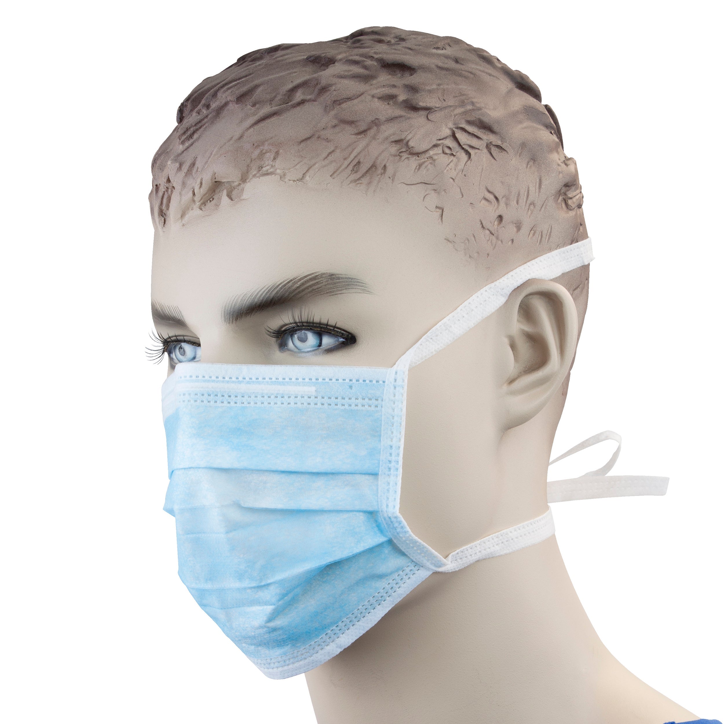 Surgical Face Mask - with Ties - Blue - 6/50/cs