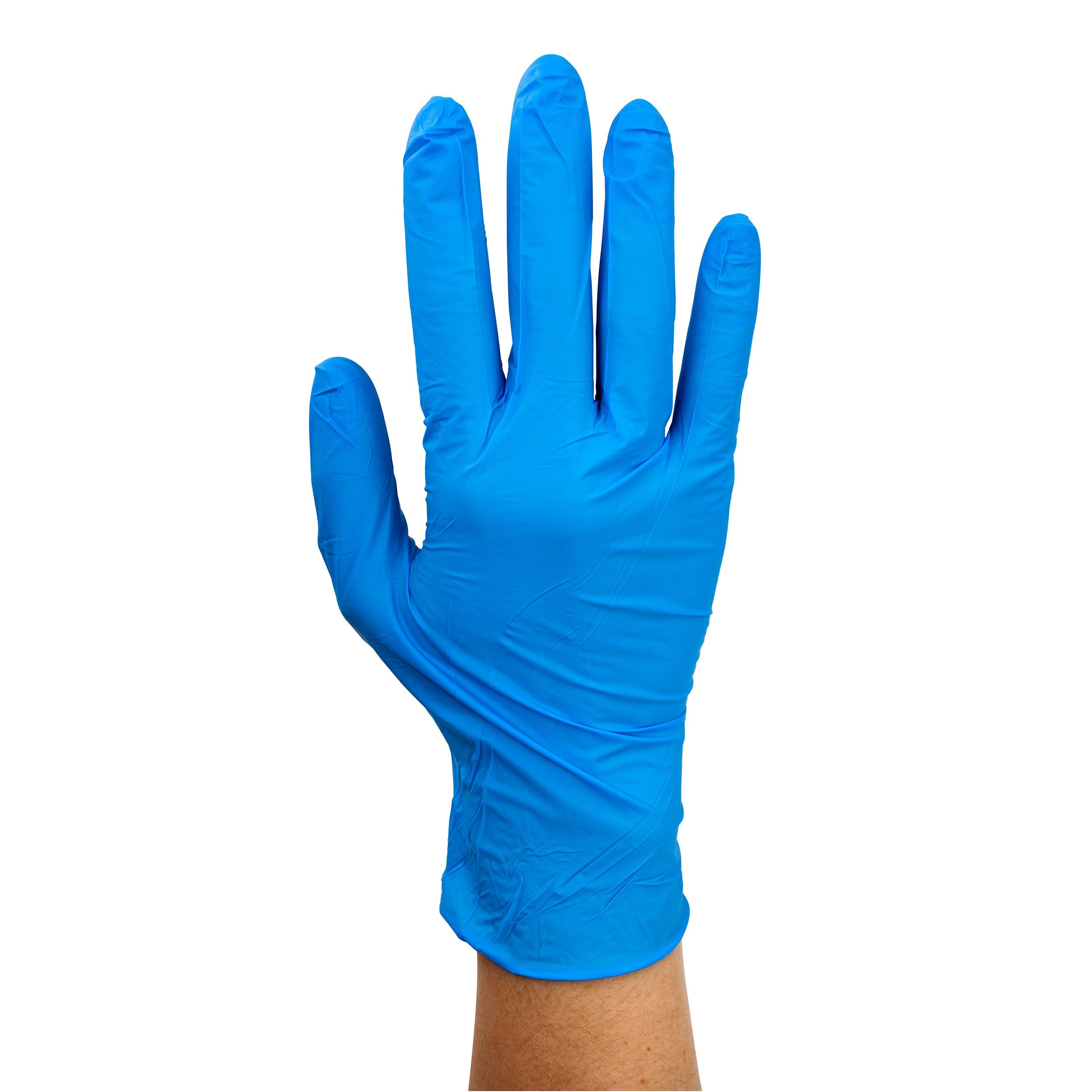 Nitrile Exam Glove (non-latex) Powder Free - Large - Blue - 10/100/cs