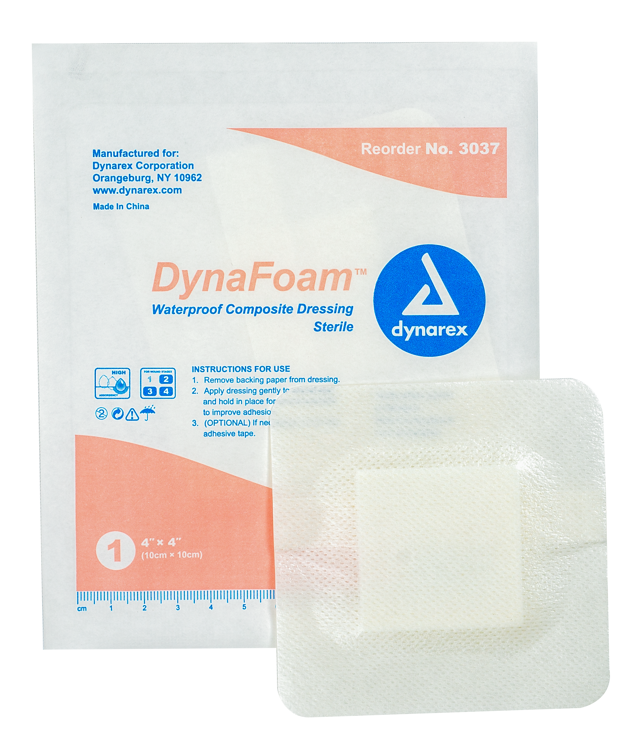 DynaFoam - Waterproof BordeRed Foam - 4" x 4" - 12/10/cs