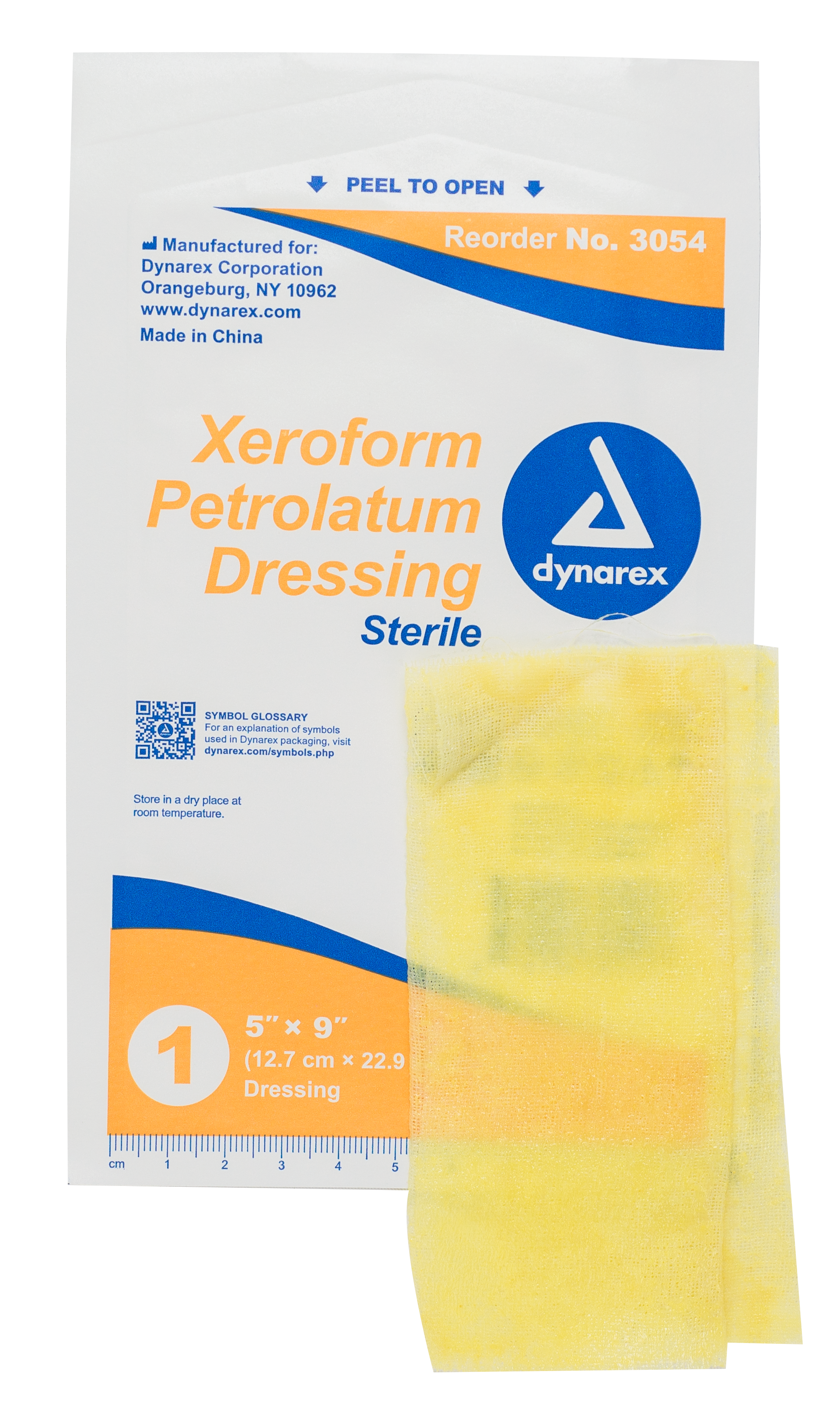 Xeroform Gauze Dressing - 5" x 9" - 4/50/cs