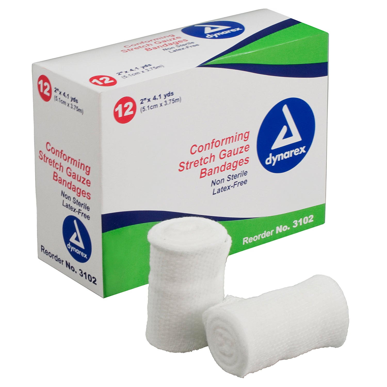 Stretch Gauze Bandage Roll - 2" - 8/12/cs (96)