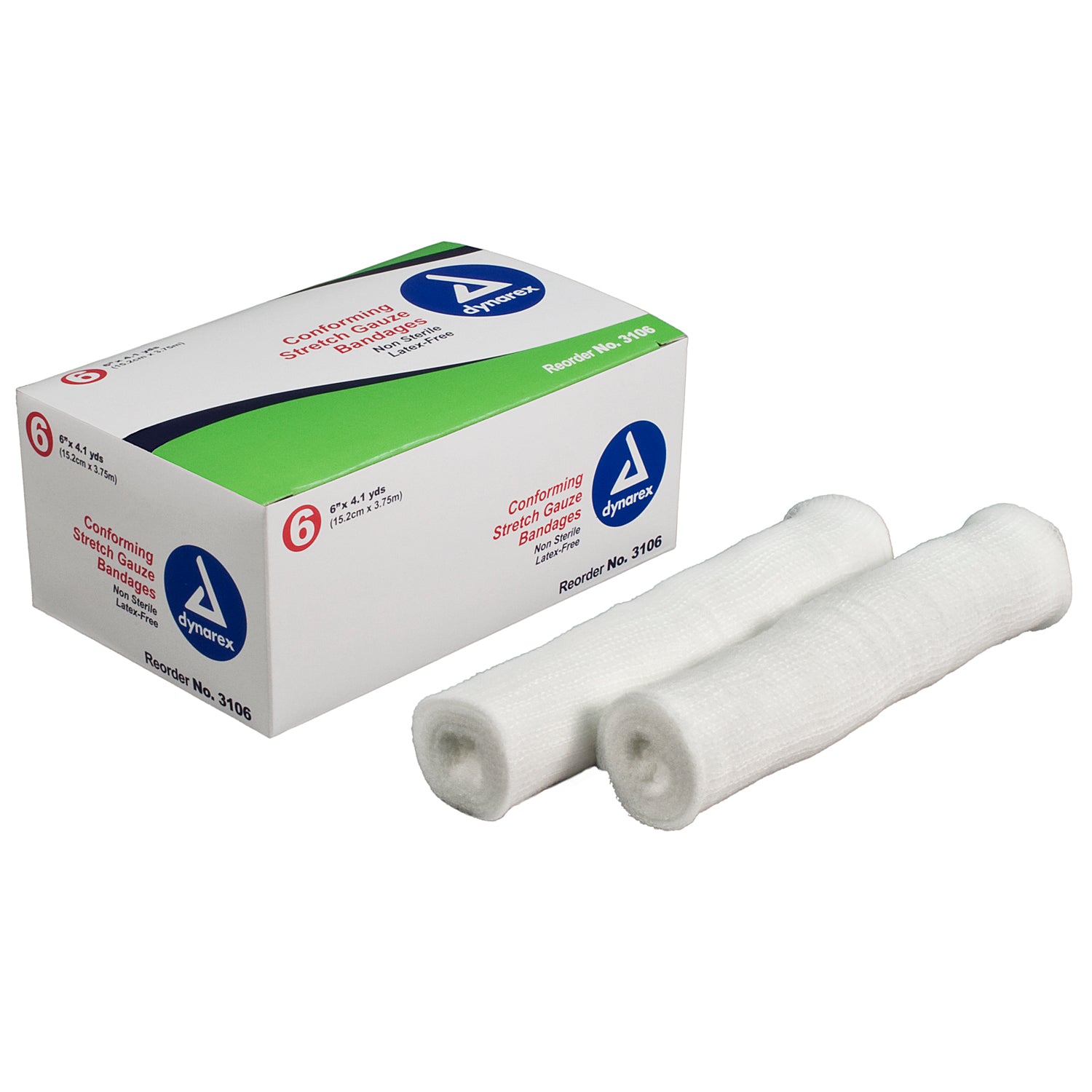 Stretch Gauze Bandage Roll - 6" - 8/6/cs (48)