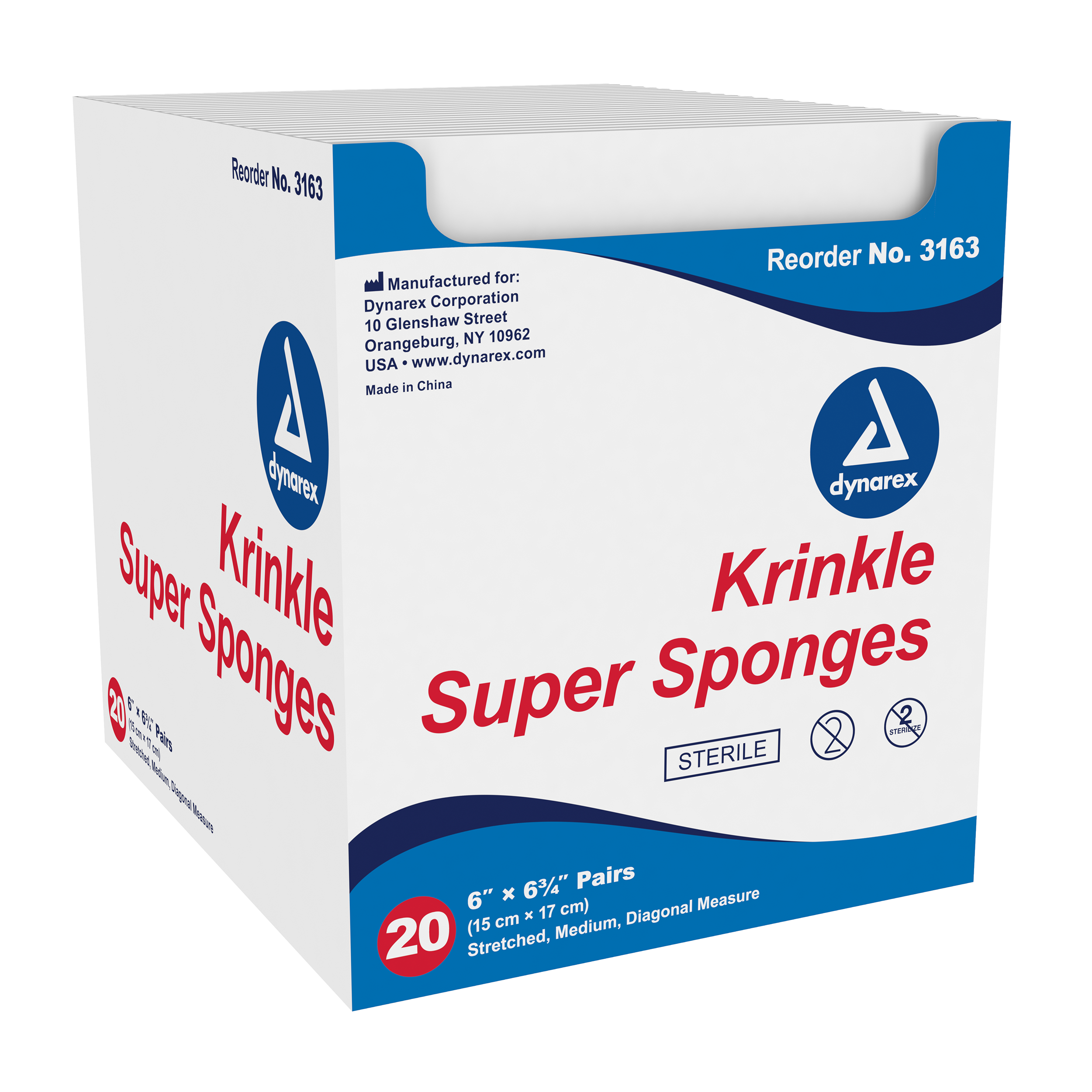 Krinkle Super Sponges - 6" x 6.75" - 12/20/cs (480)