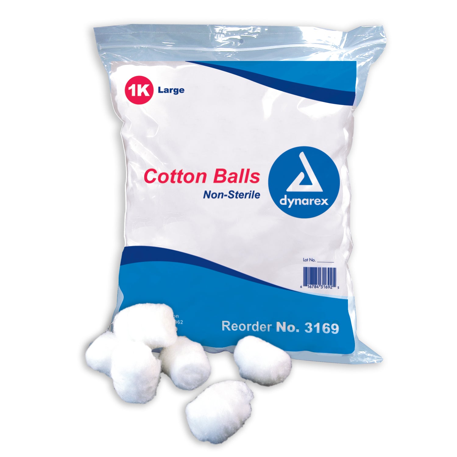 Cotton Ball - Large - 2/1000/cs (2M)