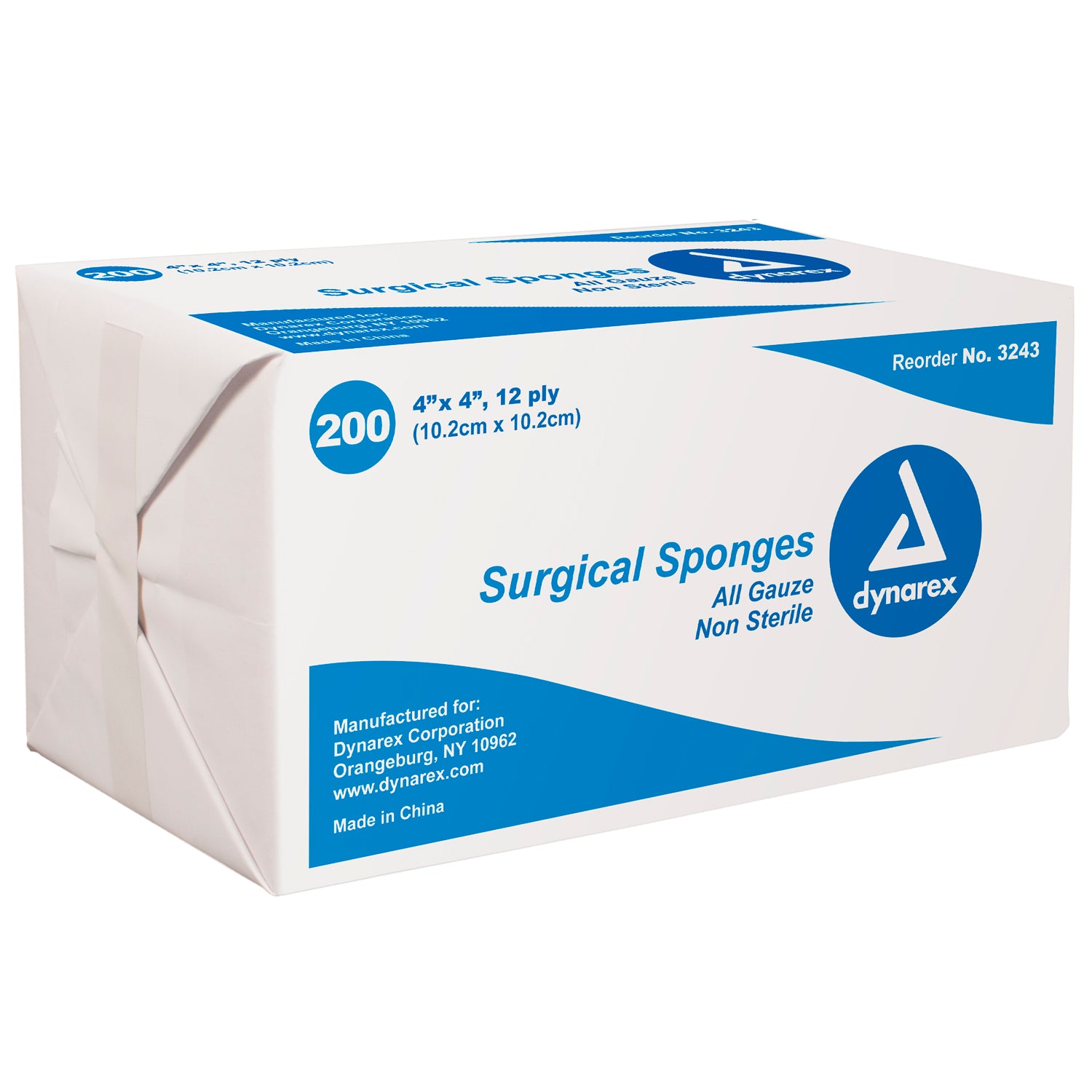 Surgical Gauze Sponge - 4"x 4" 12 Ply - 10/200/cs (2M)