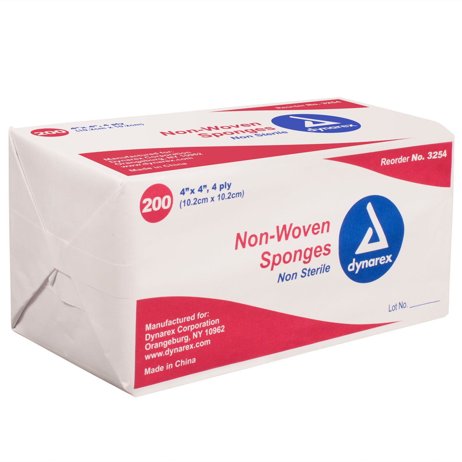 Non-Woven Sponge - 4"x 4" 4 Ply - 10/200/cs (2M)