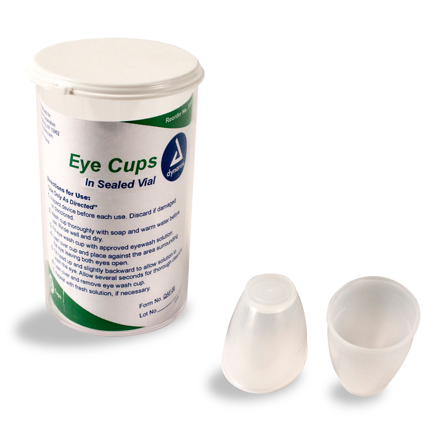 Eye cups in a vial (6 cups per vial) - 50/6/cs