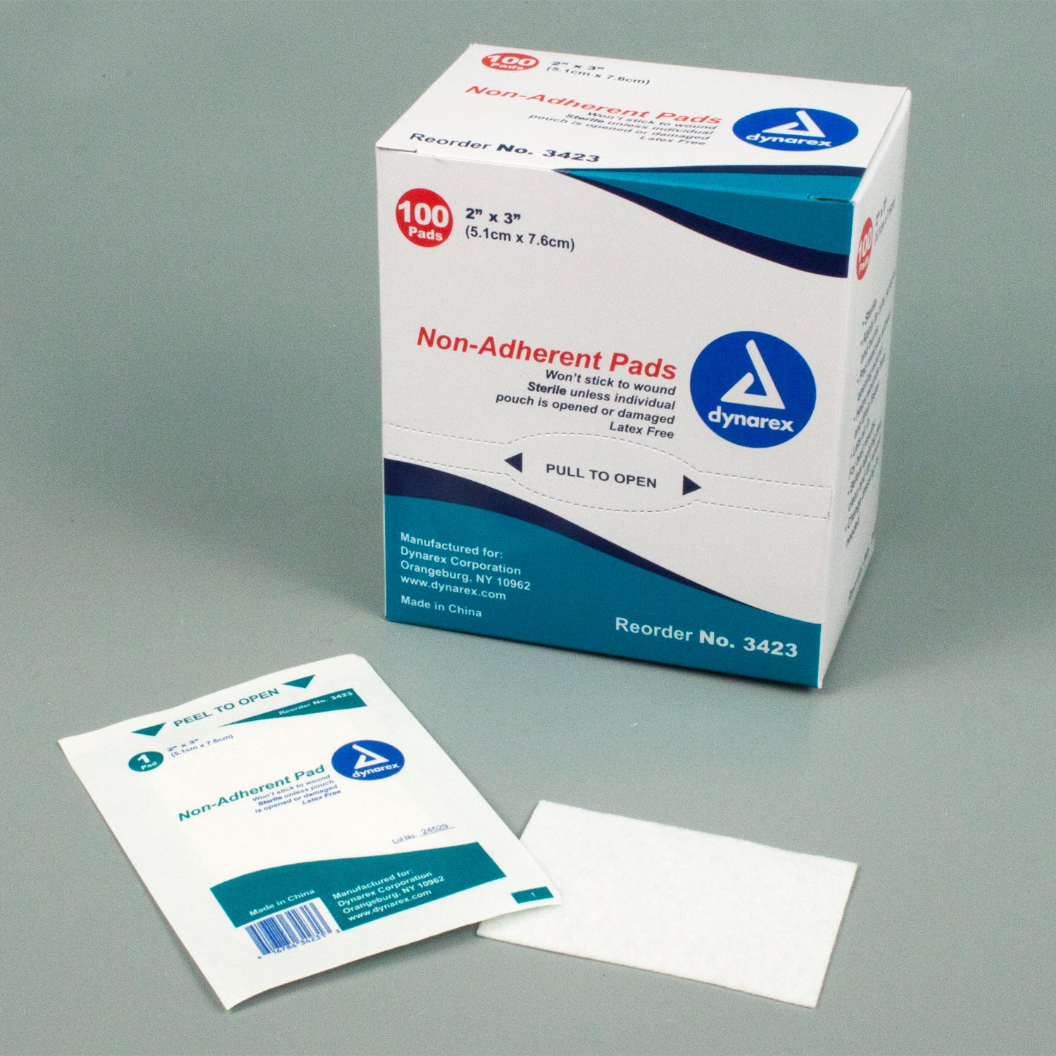 Non-Adherent Pads Sterile - 2" x 3" - 12/100/cs