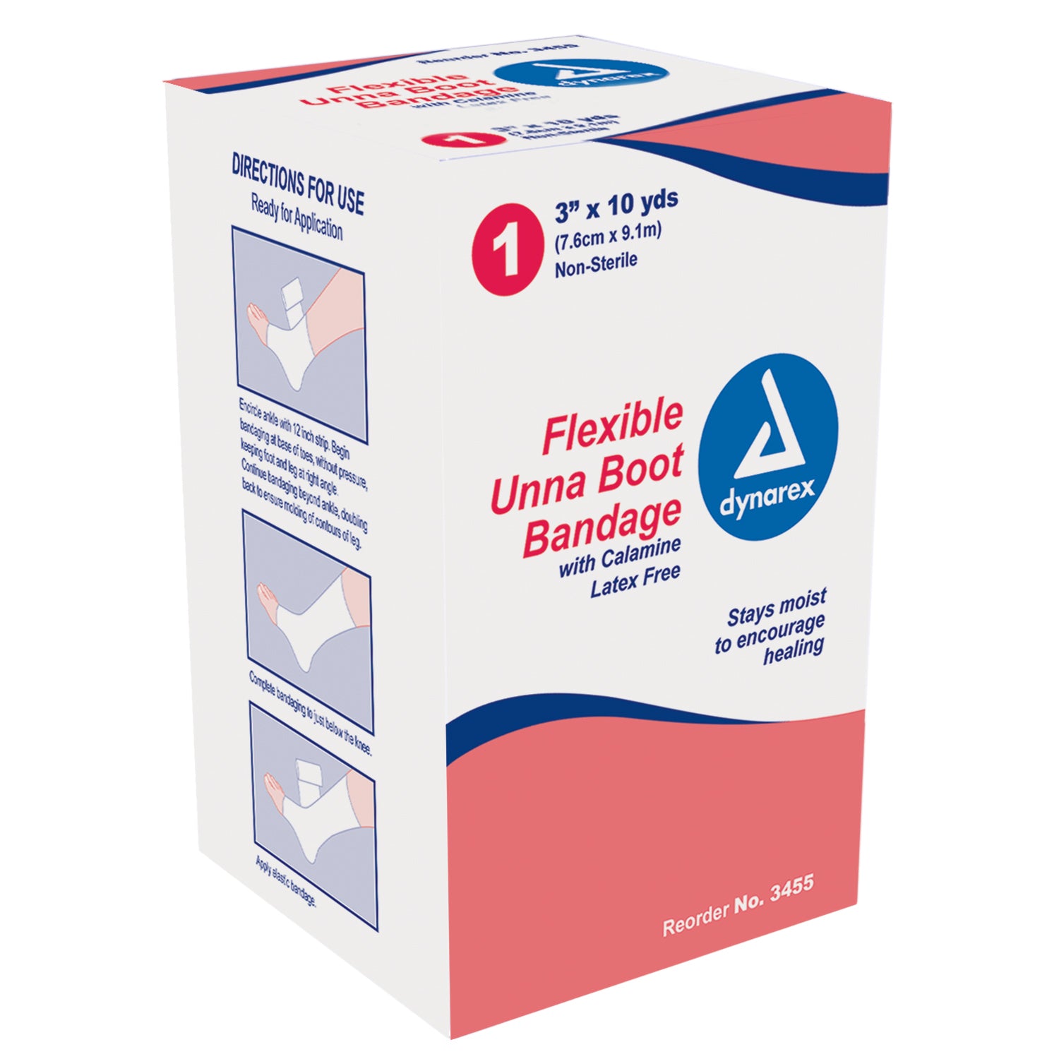 Unna Boot Bandages with Calamine - 3" x 10 yds - 12/cs