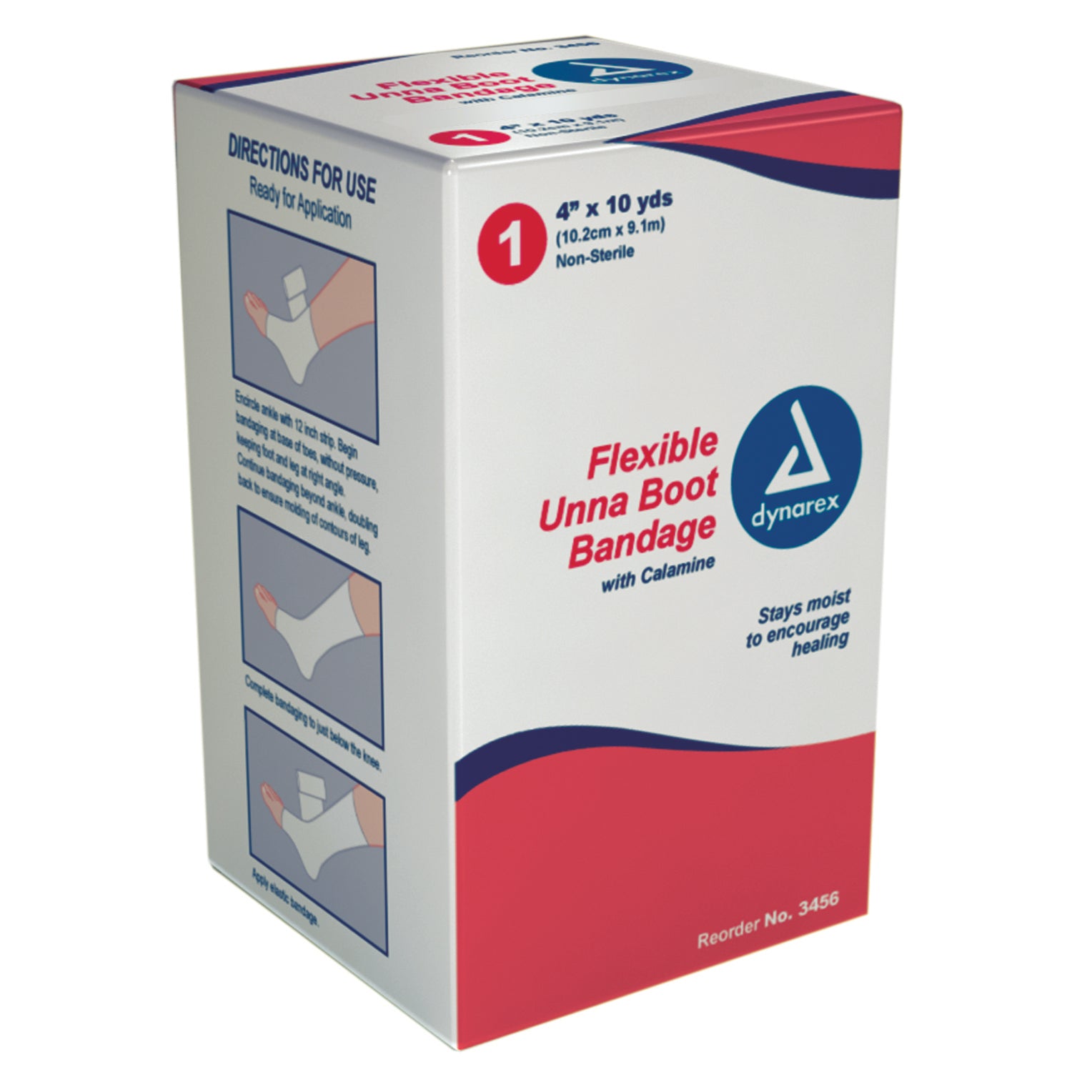 Unna Boot Bandages with Calamine - 4" x 10 yds - 12/cs