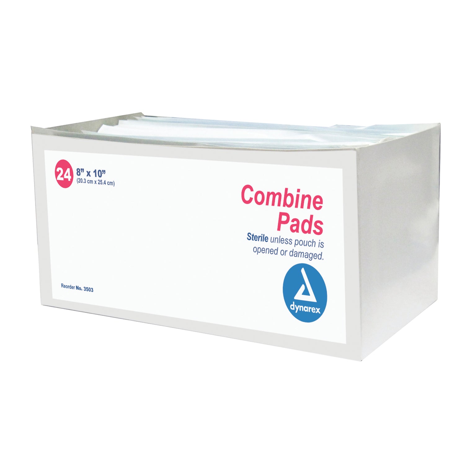 Combine Pads 1/pouch - Sterile - 8" x 10" - 15/24/cs