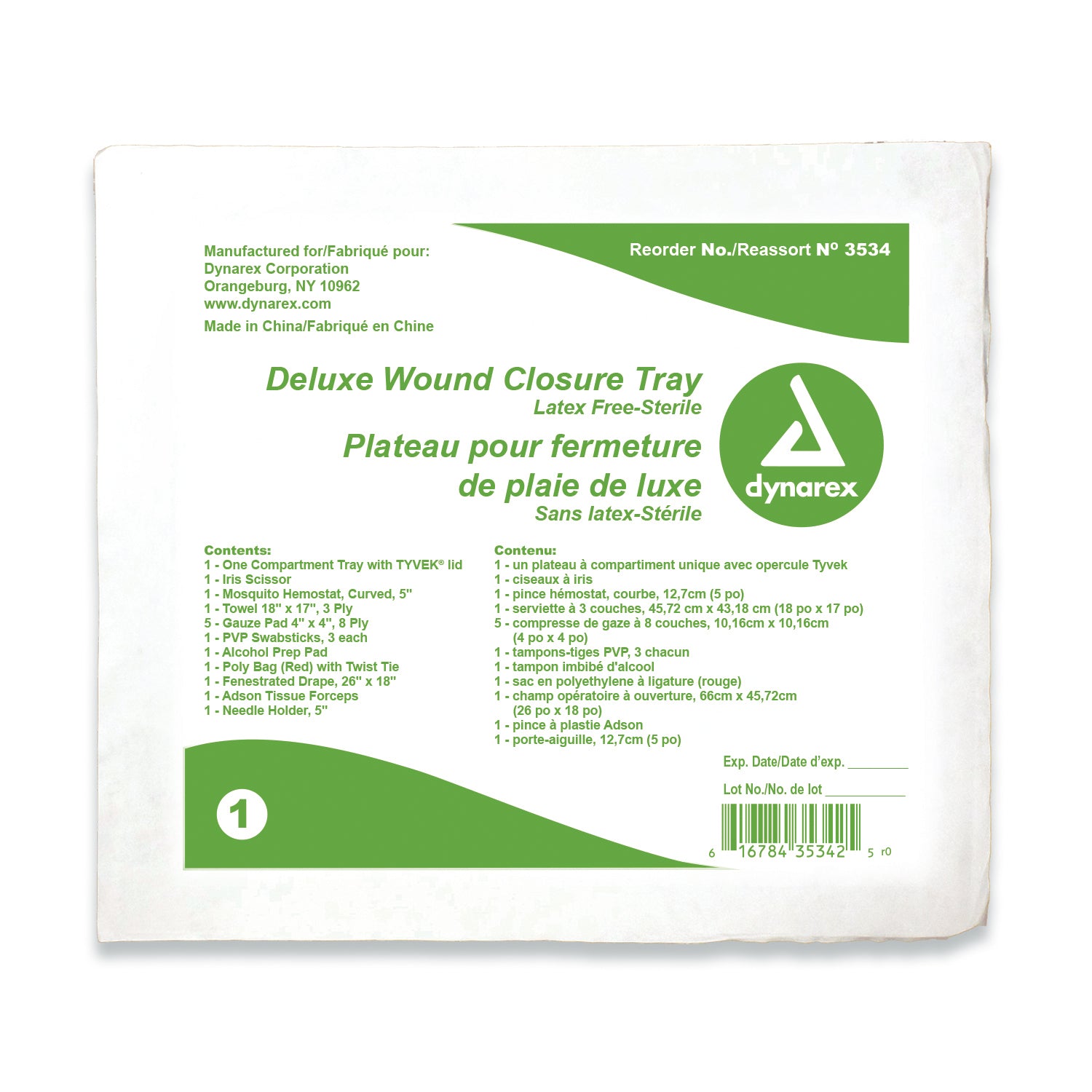 Deluxe Wound Closure Trays - 20/cs