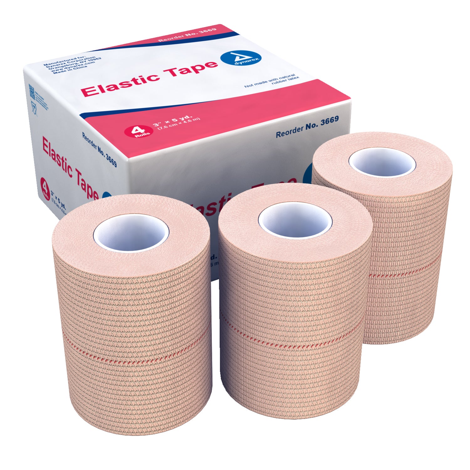 Elastic Tape - 3" x 5 yds - 12/4/cs