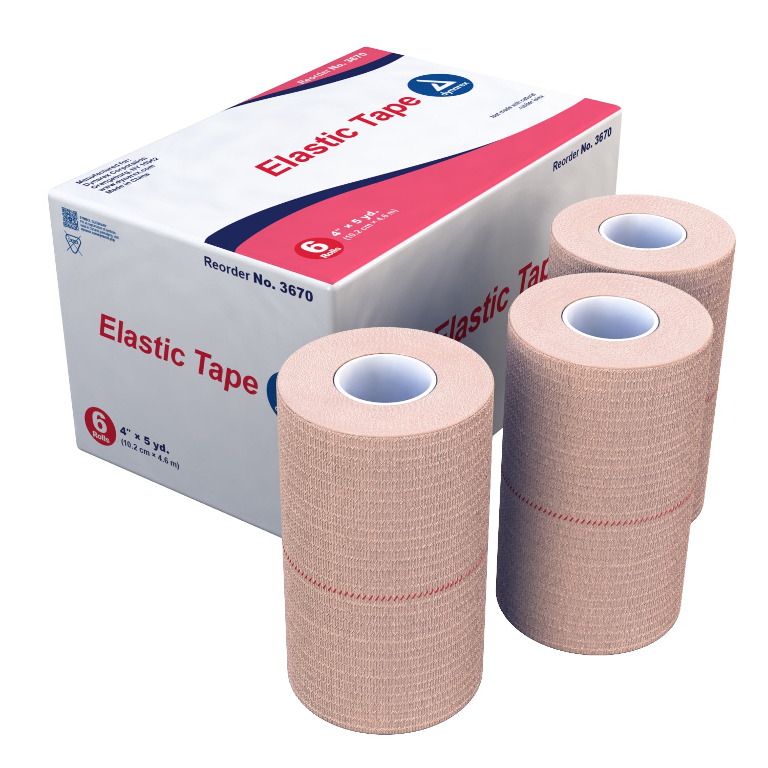 Elastic Tape - 4" x 5 yds - 6/6/cs