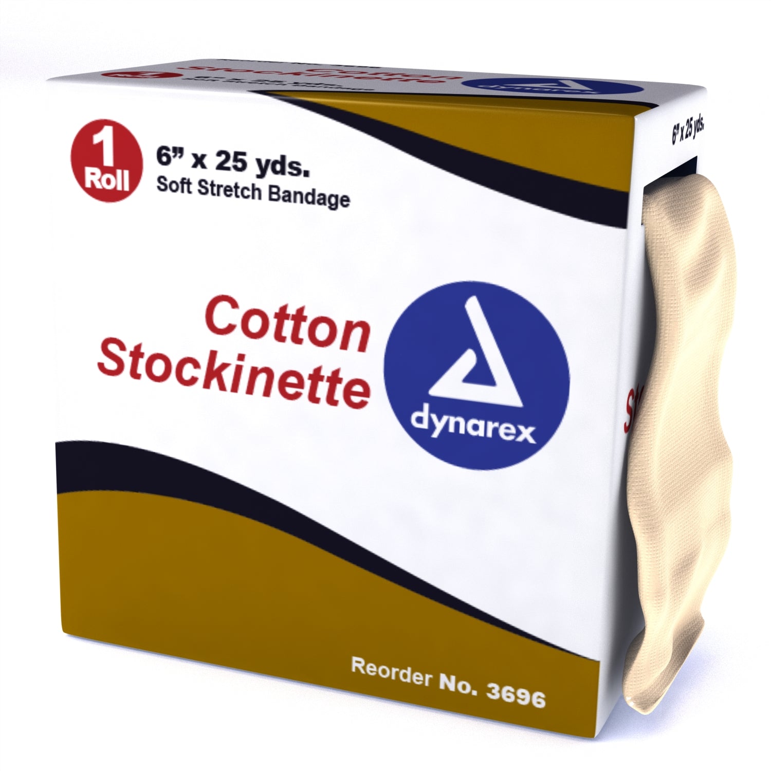 Cotton Stockinette - 6" x 25 yds - 4 Rolls/cs