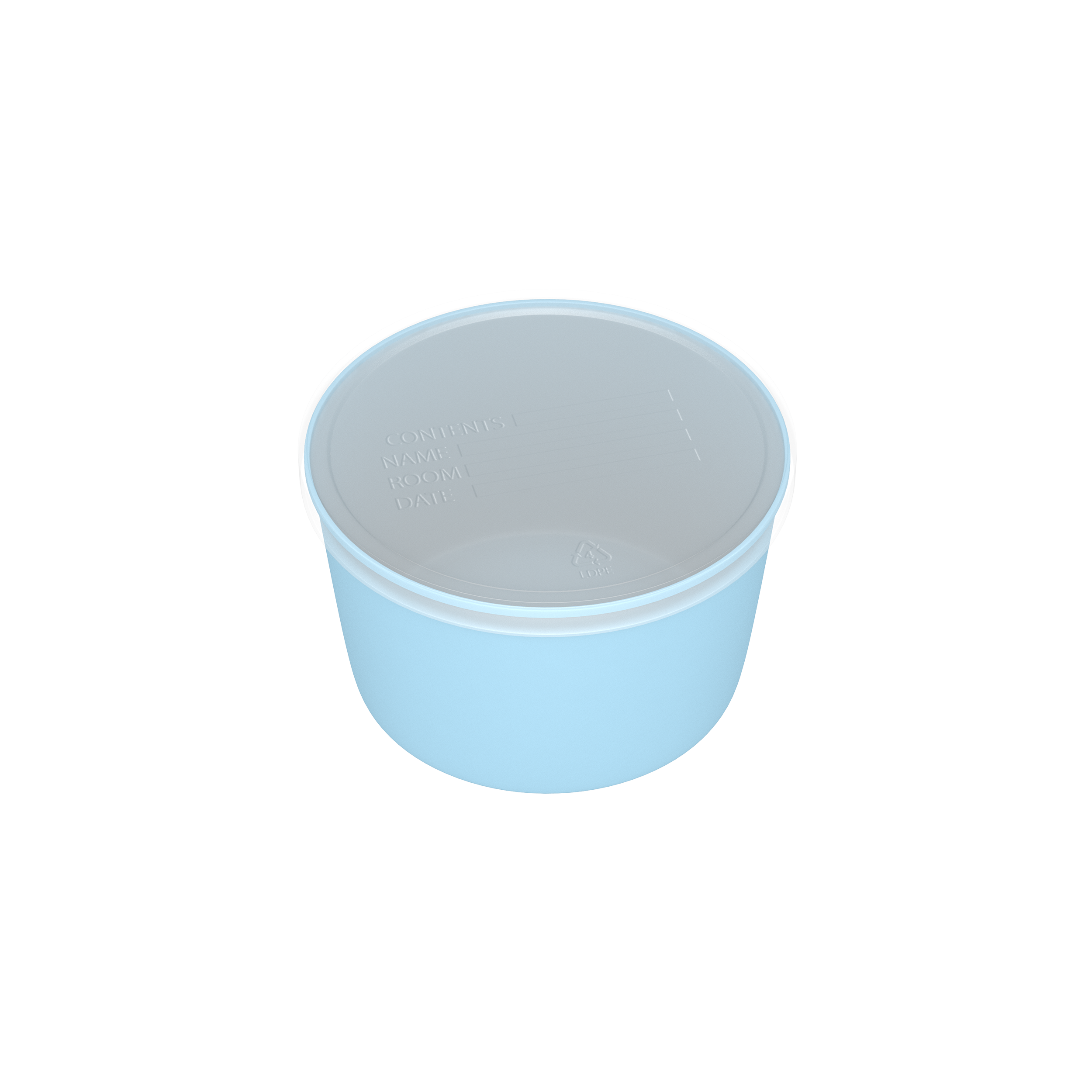 Denture cup with lid - 250/cs