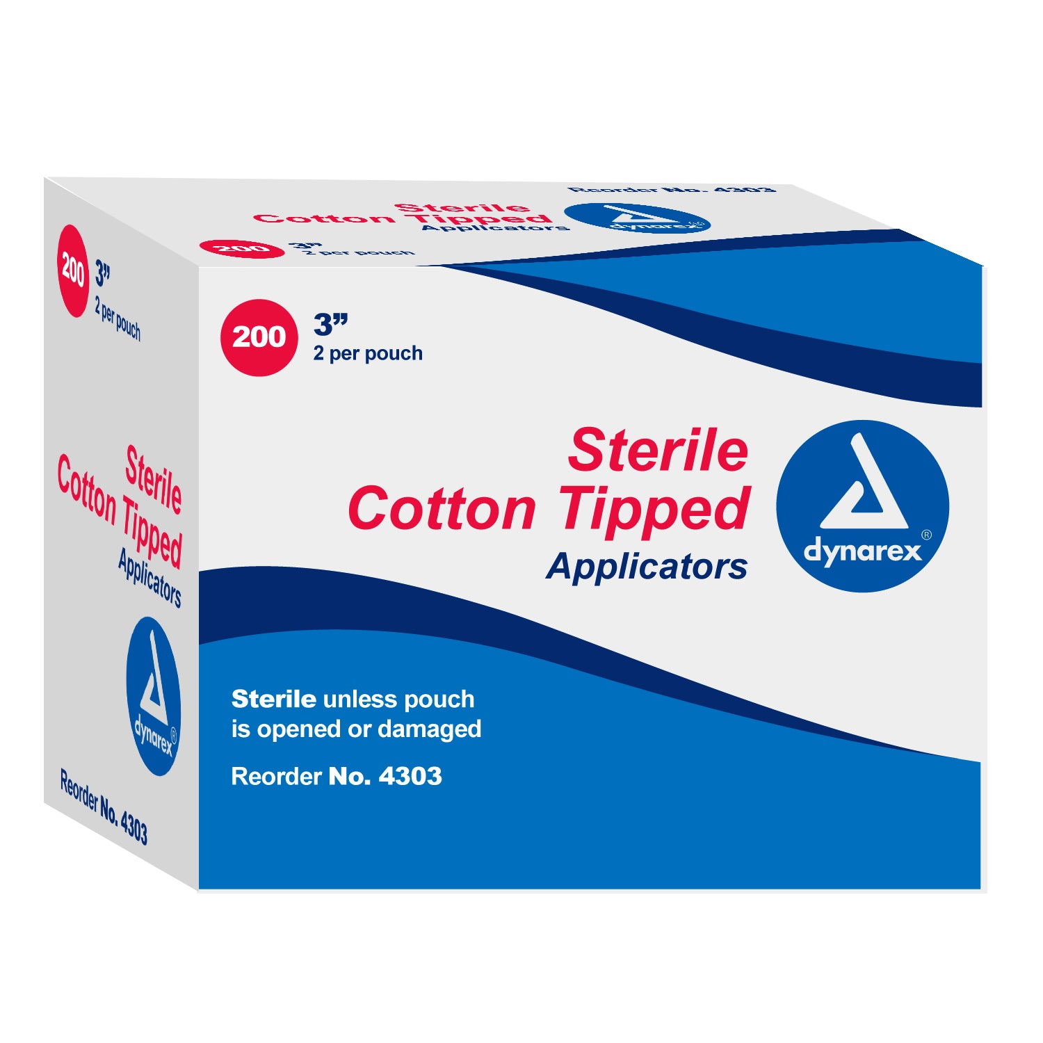 Cotton Tipped Wood Applicators Sterile - 3" - 10/100/2's/cs