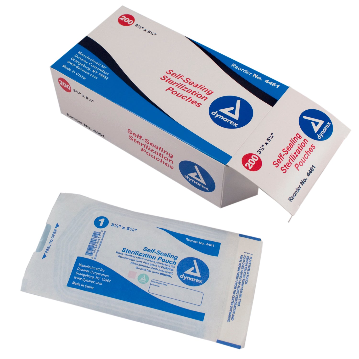 Sterilization Pouches - 3.5" x 5.25" - 30/200/cs