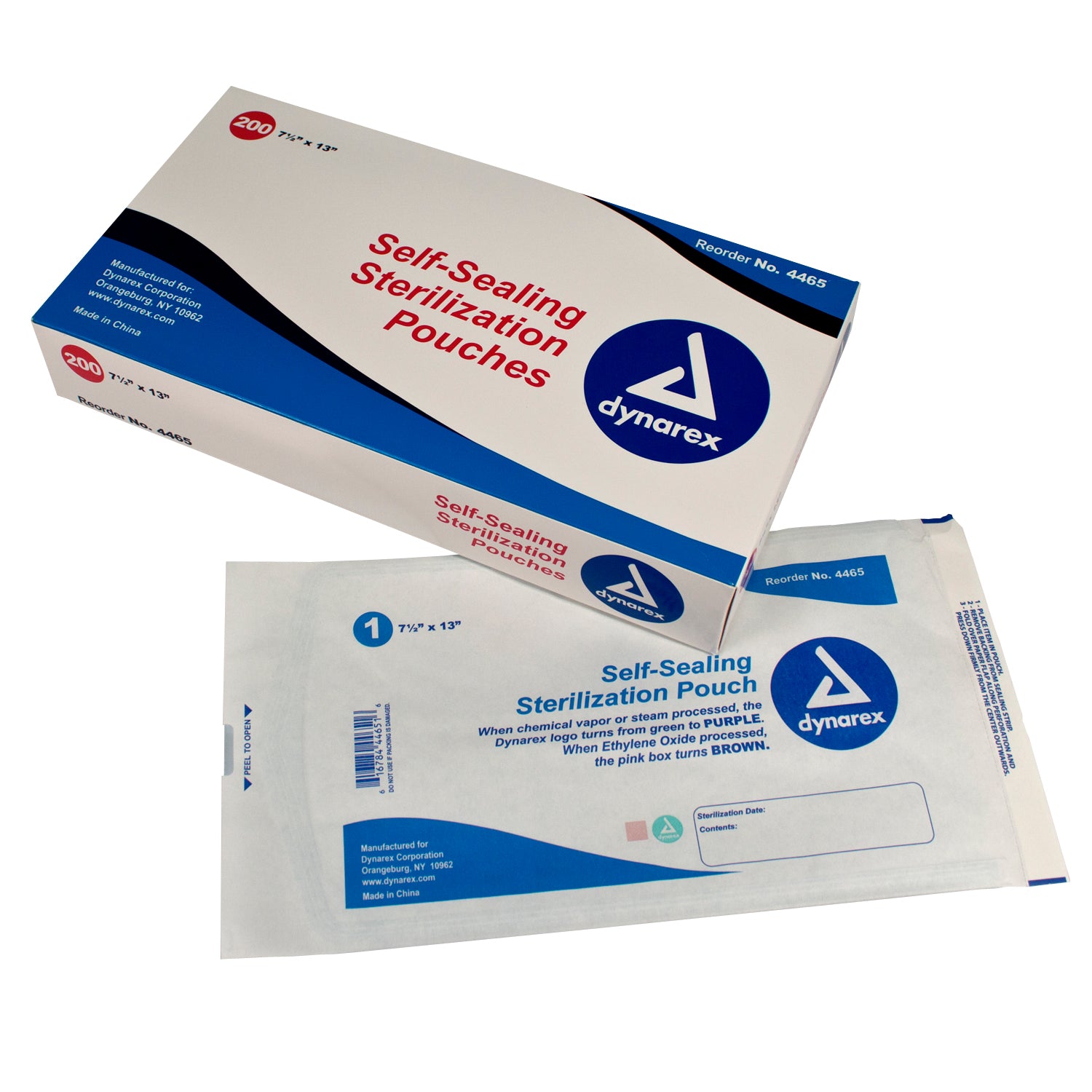 Sterilization Pouches - 7.5" x 13" - 5/200/cs