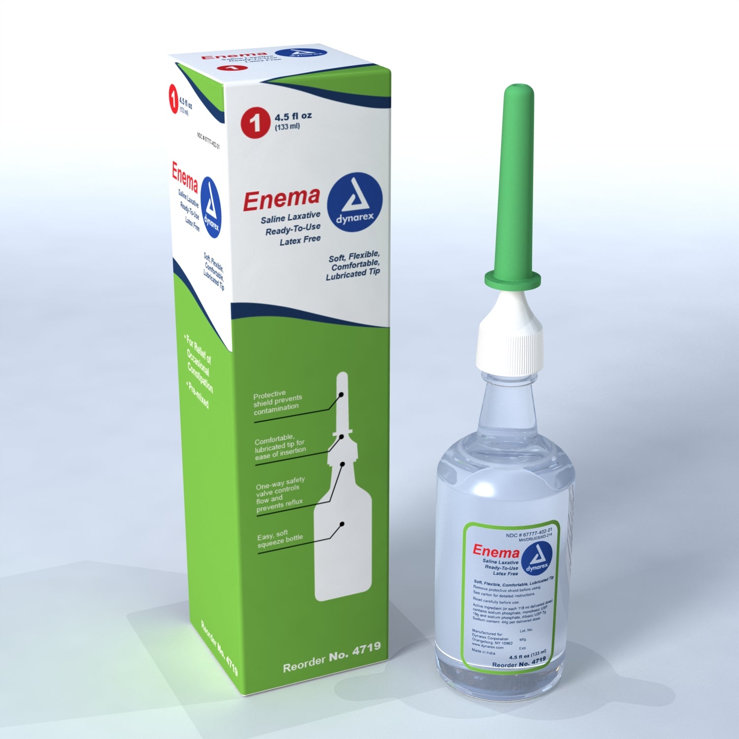 Enema Saline Laxative 4.5 oz. - 48/cs