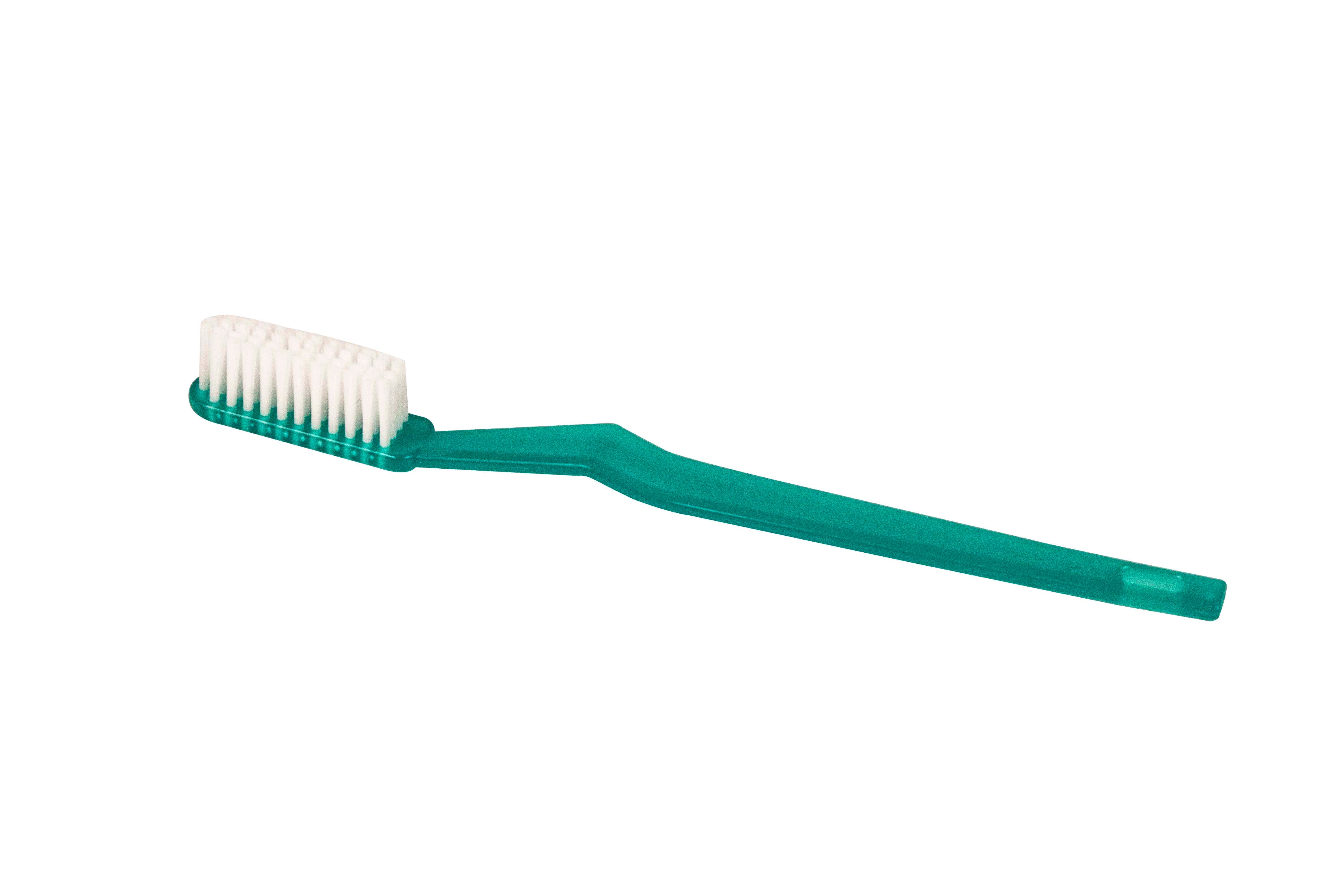 Toothbrushes - Soft Nylon Bristles - 46 Tuft - Teal - 10/144/cs