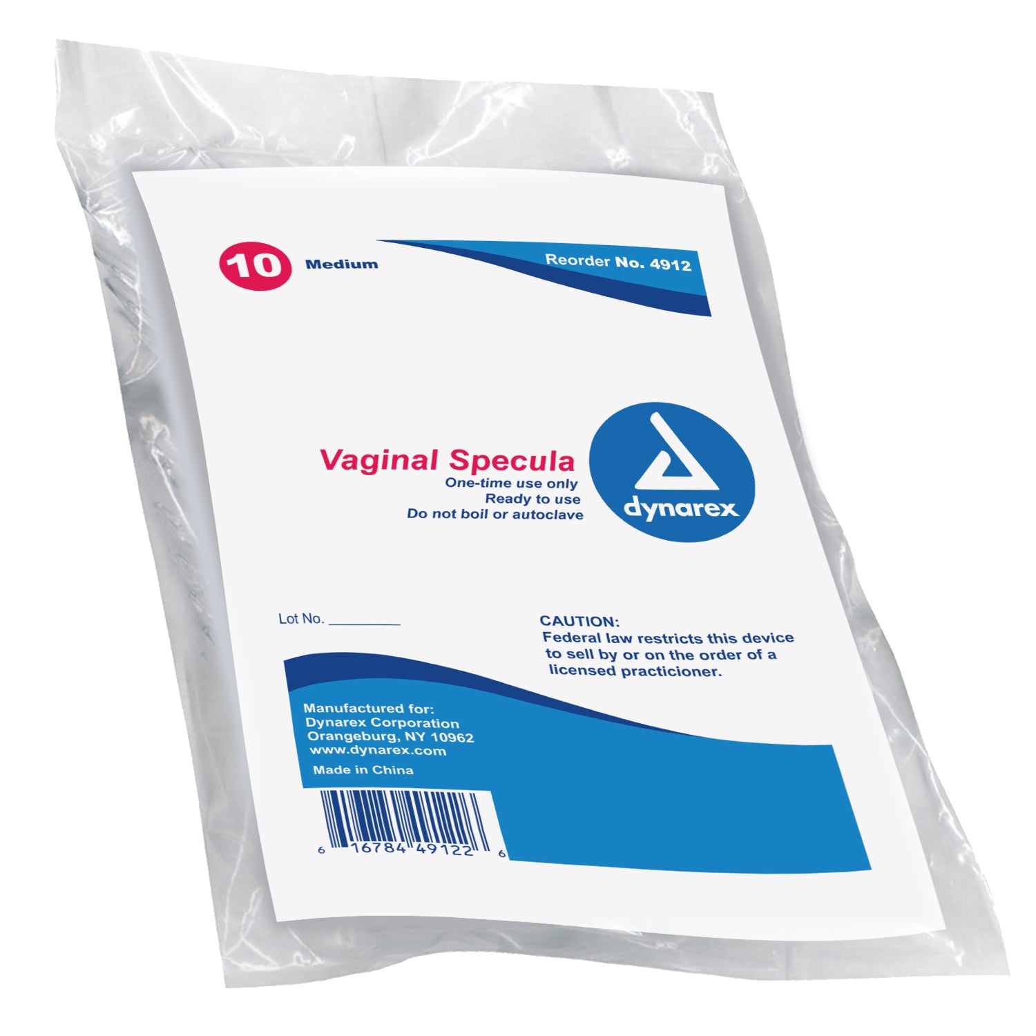 Vaginal Speculum Disposable - Medium - 10/10/cs