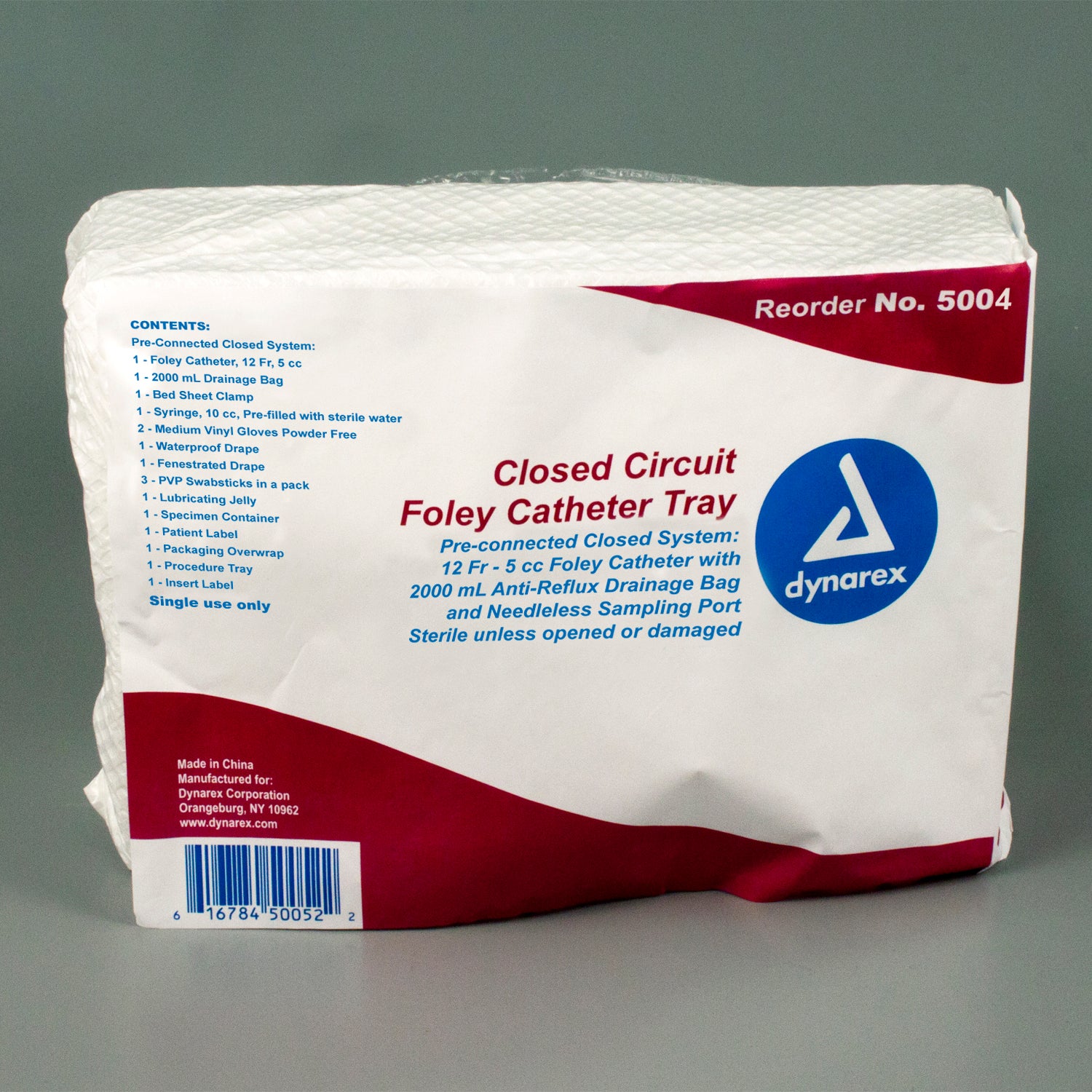 Closed Circuit Foley Catheter Tray - Sterile - 12 FR - 10/cs