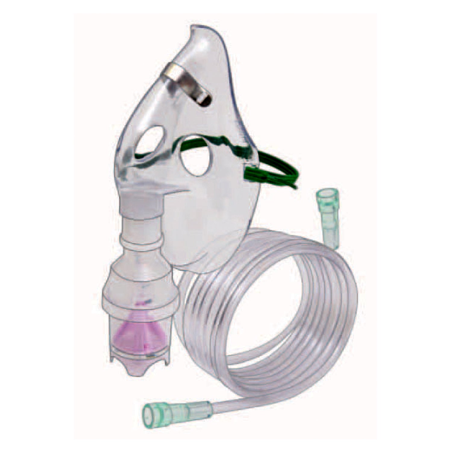 Nebulizer,7ft,Oxy Tubing - Adult Aerosol Mask - Elongated - 50/cs