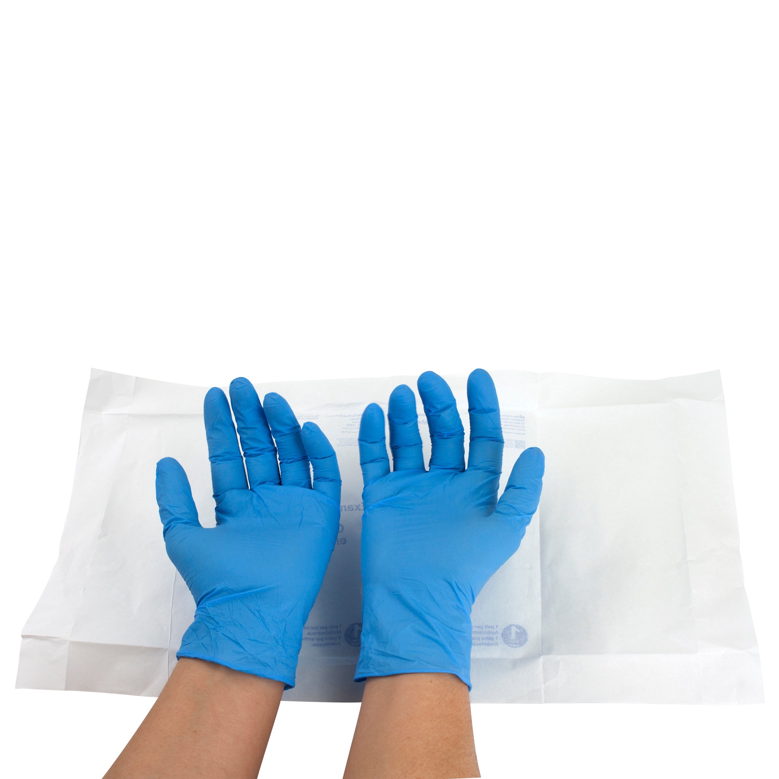 Nitrile Sterile Exam Gloves - Medium - Singles - 8/100 singles/cs