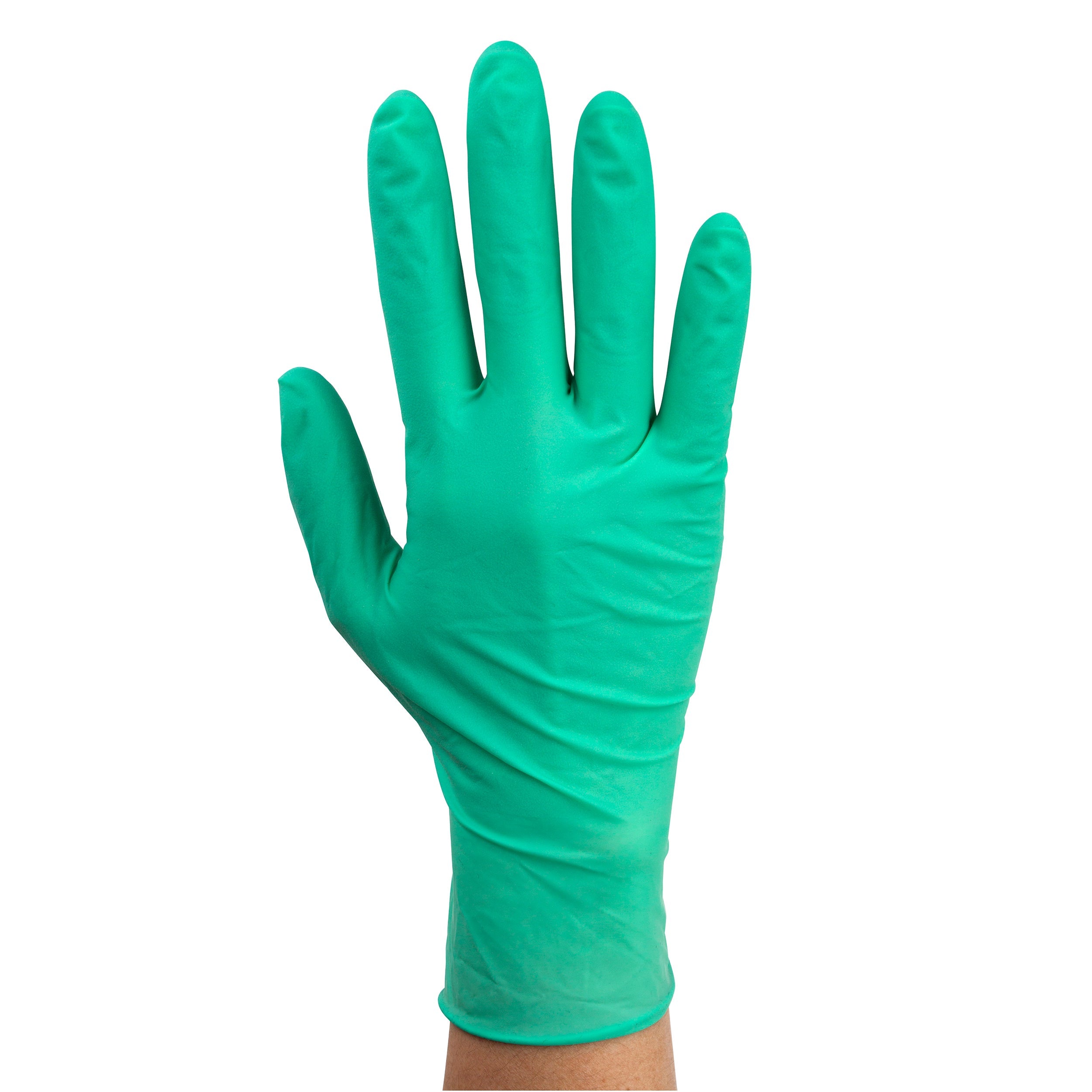 AloeTex Latex Gloves - Large - Green - 10/100/cs