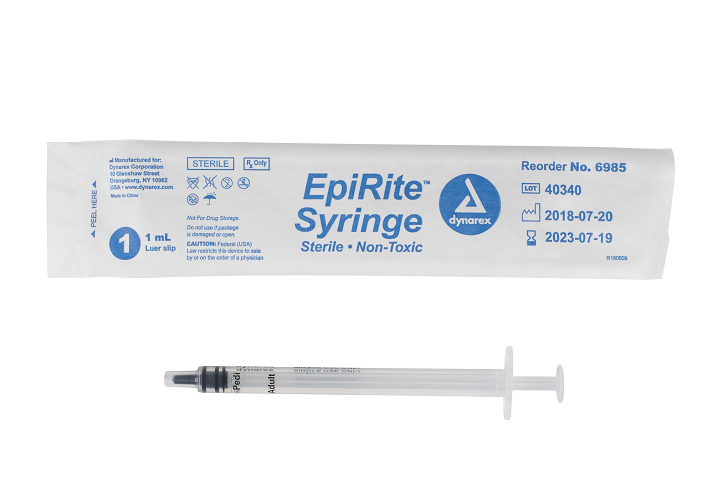 EpiRite Syringe - Luer Slip 10/100/cs