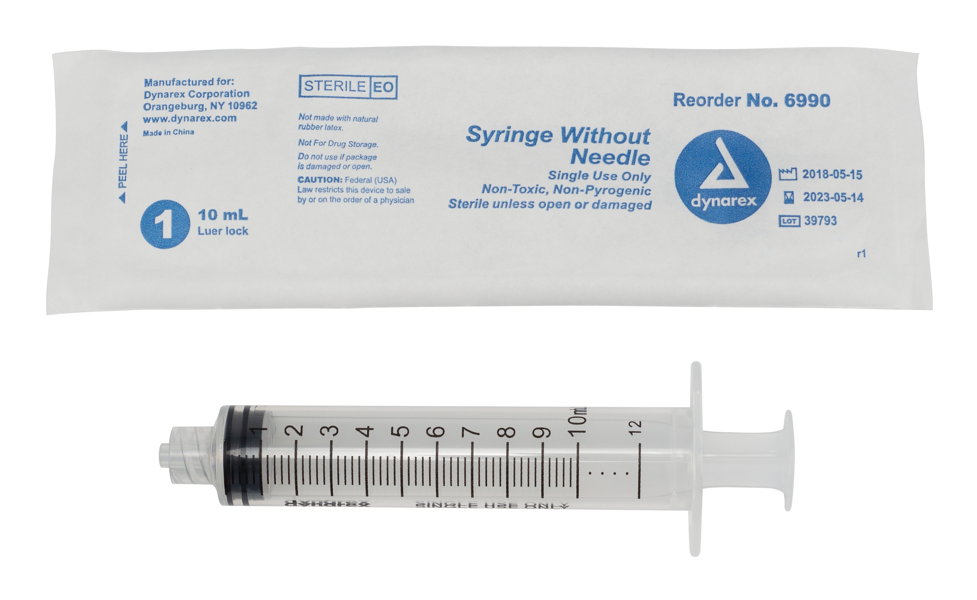 Syringe - Luer Lock - 10 cc - 10/100/cs