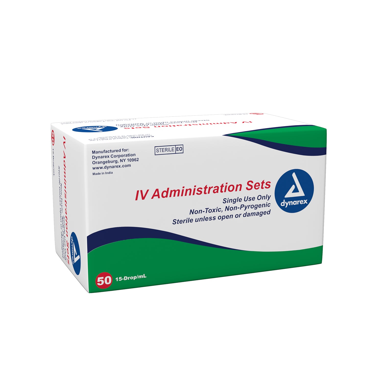 IV Administration set - 15 drop - 83" - 1 inj site - 1 Luer Lock site - 50/Box