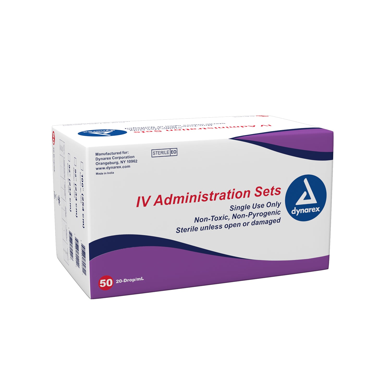 IV Administration set -20 drop - 100"1 inj with 0.2 micron filter - 50/Box