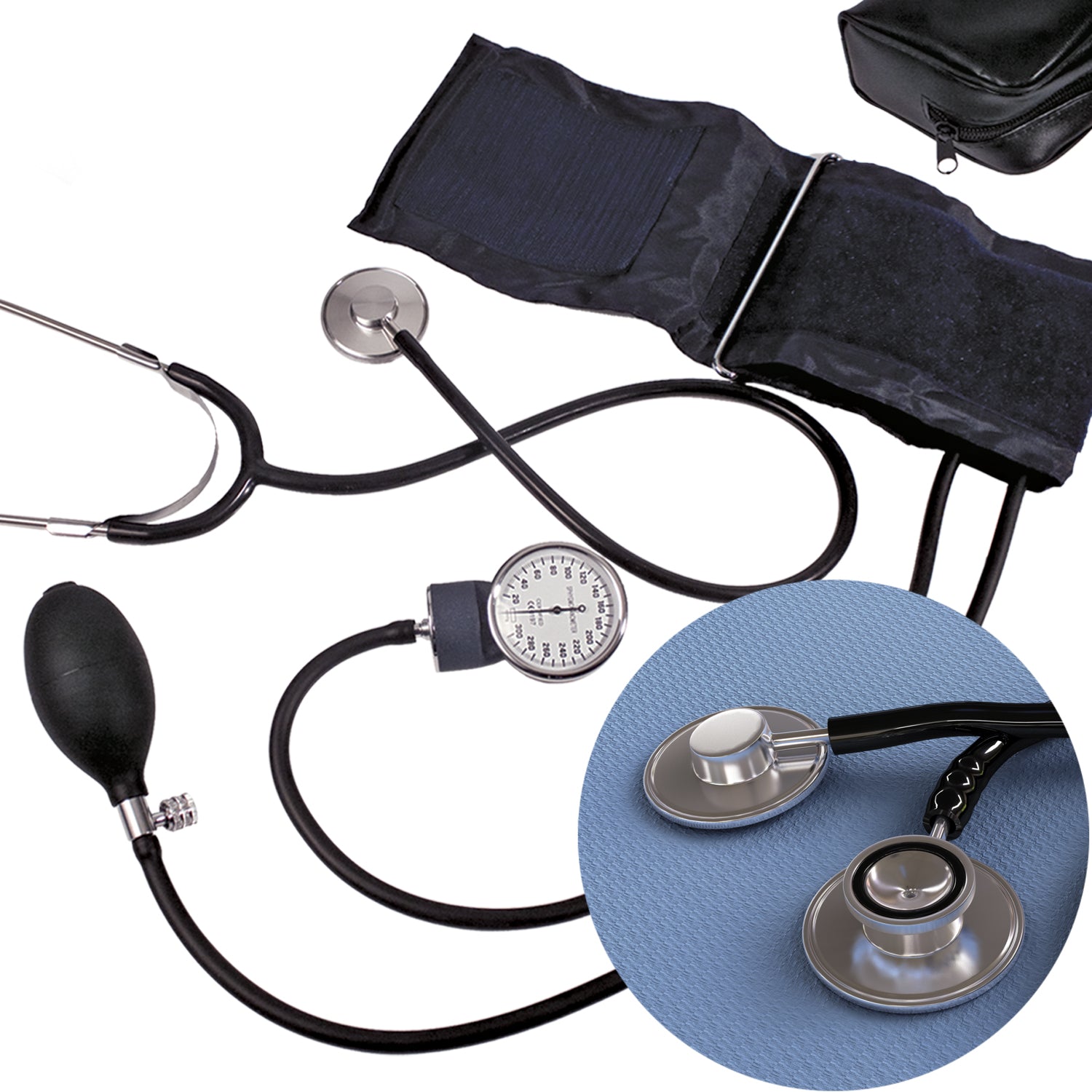 Blood Pressure Kit - Dual Head Stethoscope - 10/cs